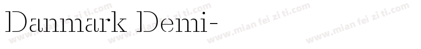 Danmark Demi字体转换